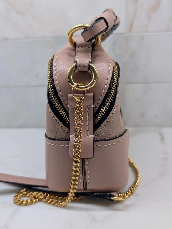 Chloe Mini Daria Leather Crossbody - Picture 3 of 8